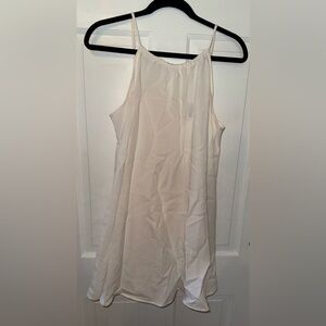 Divided Cream Tie-Strap Top